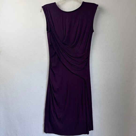 Kut from the Kloth  Stitchfix Mollee Knit Dress size 4  purple plum draped lined - Picture 1 of 6